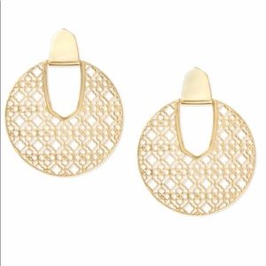 Kendra Scott Diane Gold Earrings in Gold Filigree